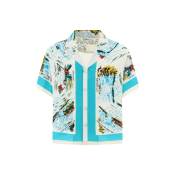 BODE Niagara Souvenir Short Sleeve Shirt