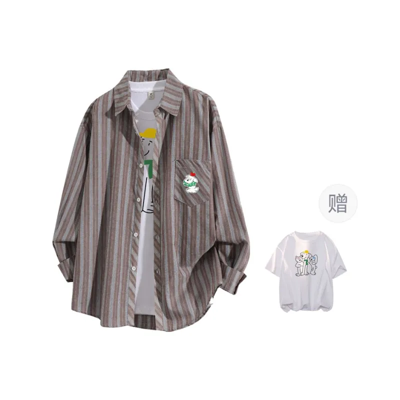 FASTFISH Shirt Unisex Light Coffee-0