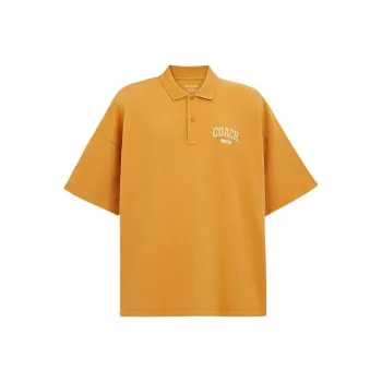 COACH SS24 Polo Shirt Men's Honey Yellow