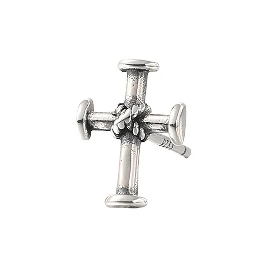 EAR PARTNER Silver Stud Earrings Unisex-6