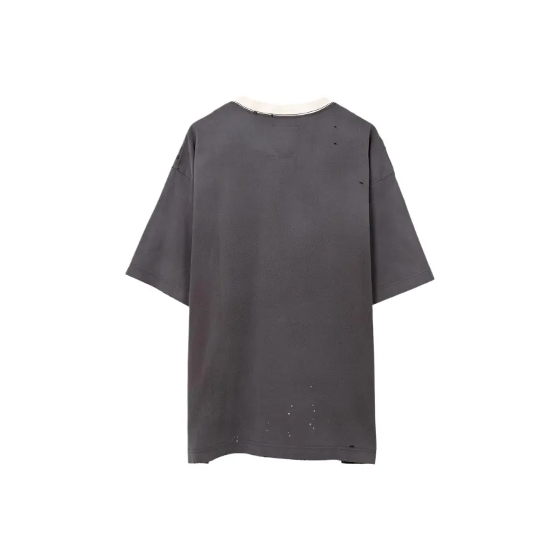 Maison Mihara Yasuhiro Distressed effect T shirt-1