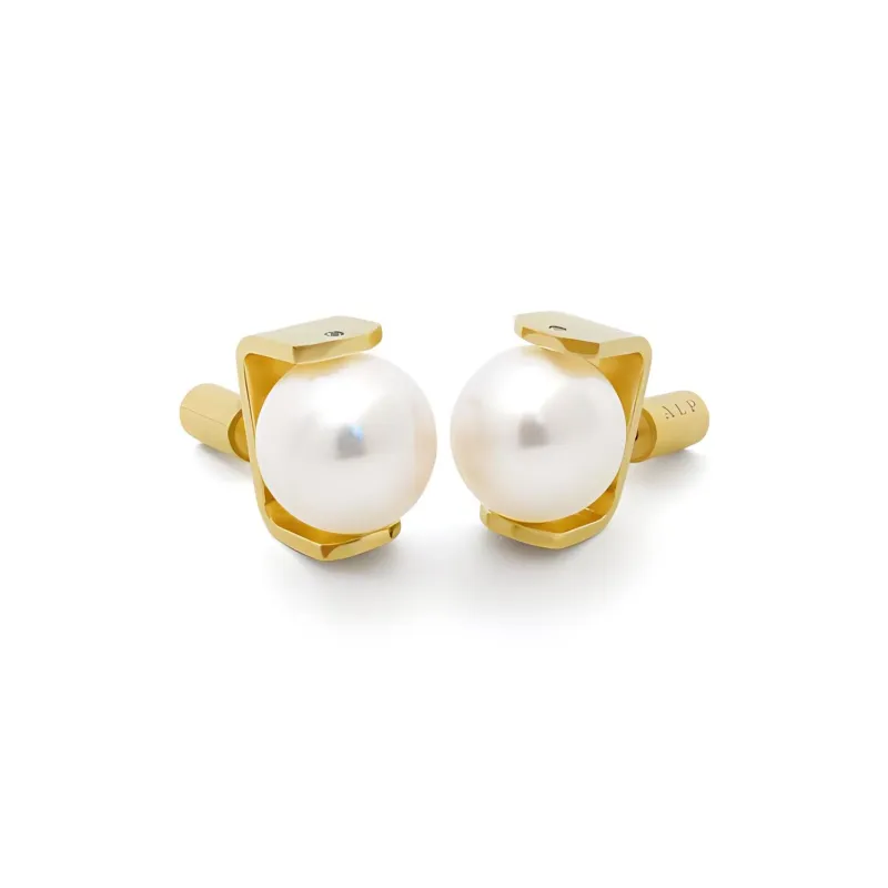 ALP JEWELRY Pearl Stud Earrings Unisex-2