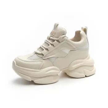 The Mystery Of Glamour Breathable Low Top Chunky Sneakers Women's