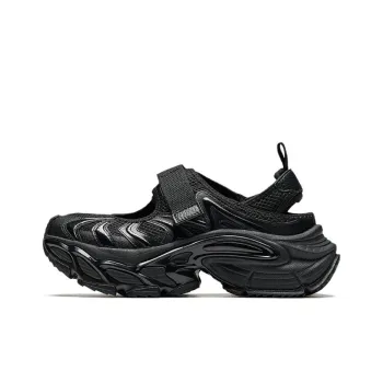 Anta Star Moon Abrasion Resistant Height Increasing Low Top Casual Shoes Women's Black