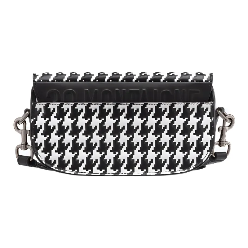 DIOR Bobby Cow Leather Shoulder Bag Crossbody Bag Women's Black/White-2