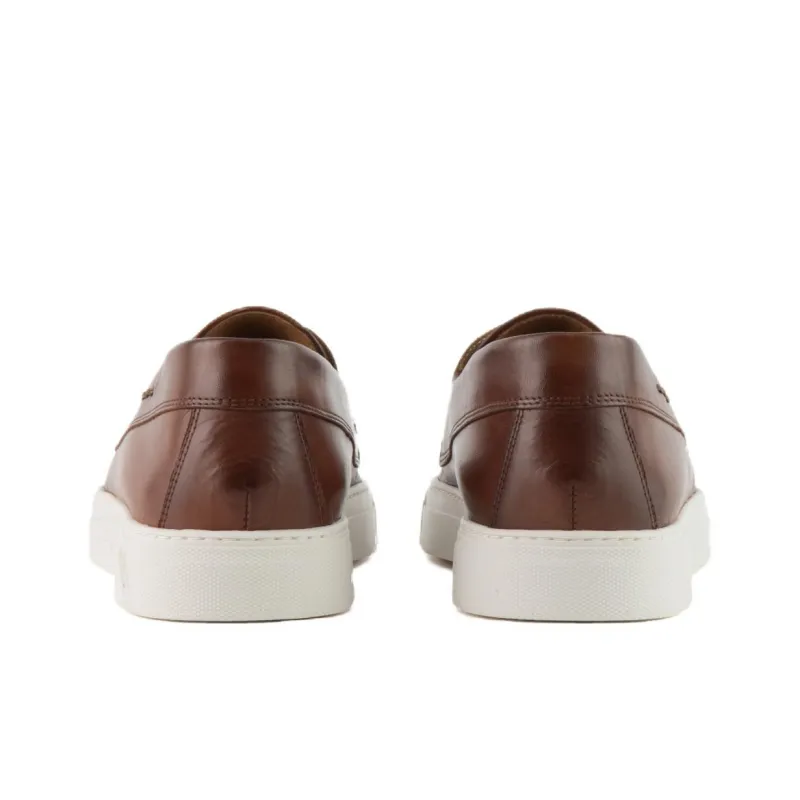 EMPORIO ARMANI Dappled Casual Shoes Men's Brown-2