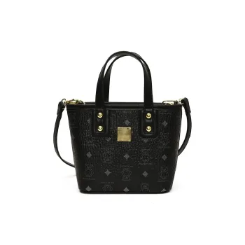 Yalu PU Basket Bag One Shoulder Handbag Women's Black/Yellow/Beige/Pink