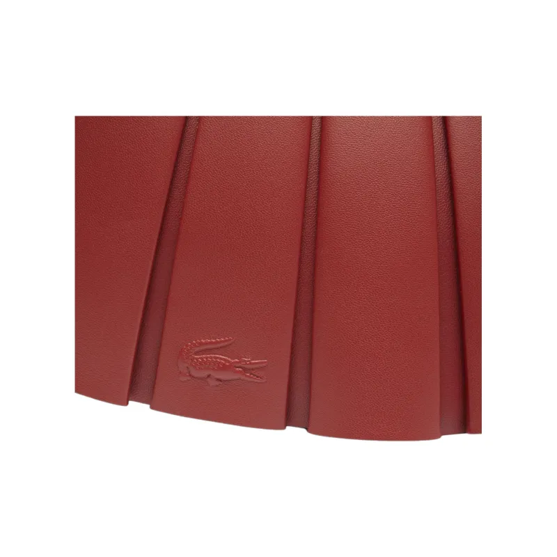 LACOSTE Sheepskin One Shoulder Handbag Regular Women's Dark Red-4