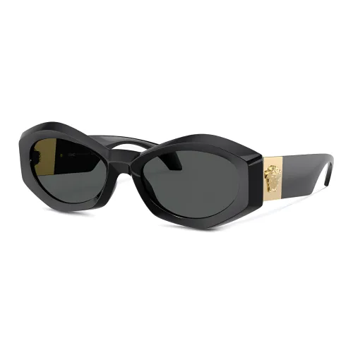 VERSACE Irregular Frame Sunglasses