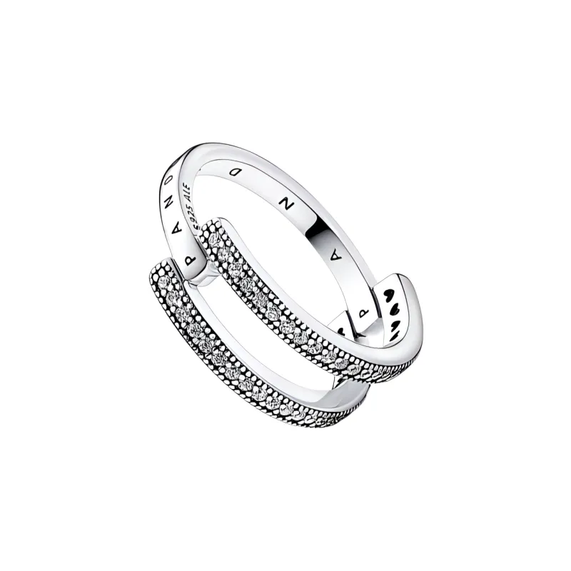 Pandora 925 Sterling Silver Rings Women's Silver-2