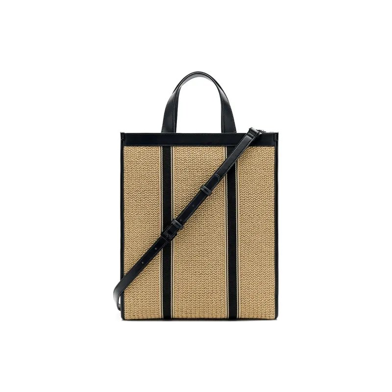 PEDRO Icon Series Synthetic Leather Tote One Shoulder Handbag Tubas Men's Black/Sand-10