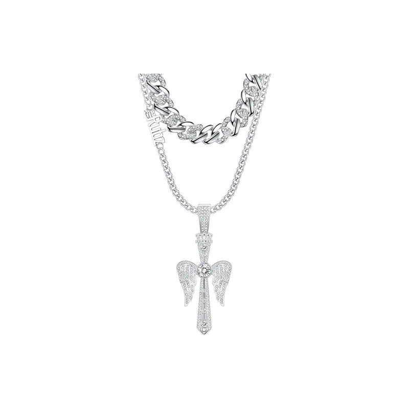 TheRubz Alloy Zircon Pendant Necklaces Unisex-2