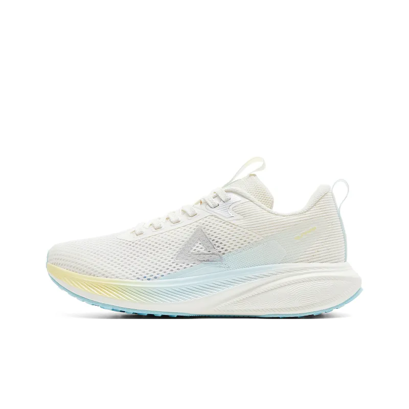 PEAK State Pole Anti Slip Wear Resistant Low Top Casual Running Shoes Unisex White Blue-0
