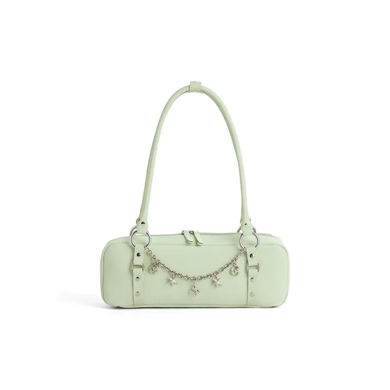 JACD PU Shoulder Bag Women's Apricot/Green-7
