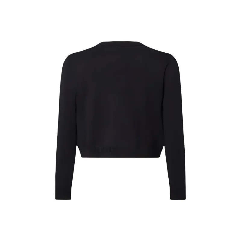 LOUIS VUITTON Floral Lace Accent Cardigan-1