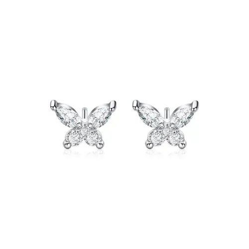 RUIHONGXIANG Nurture Ear Piercing, Refined Small Butterfly, Wearable While Sleeping, Elegance Stud Earrings Women's