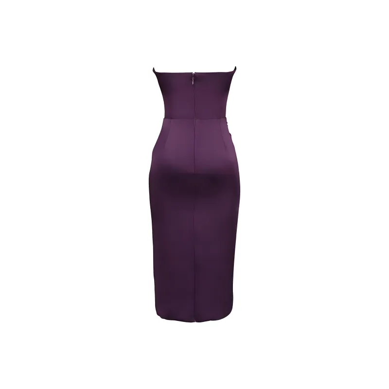 HOUSE OF CB Santana Sleeveless Dress Women's Grape/Grape-1