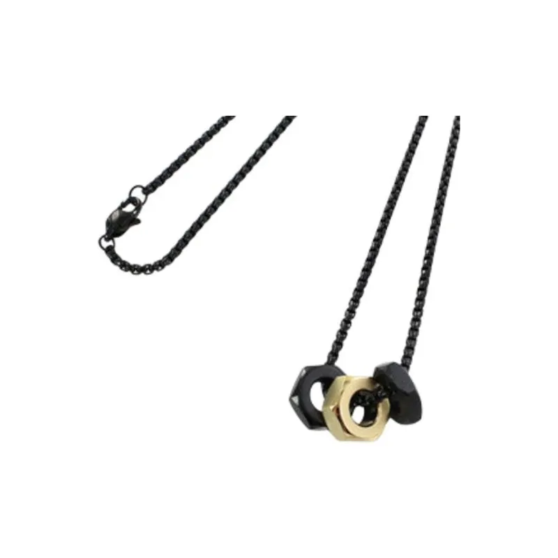 CALVIN KLEIN Stainless Steel Necklaces Men's Black-1