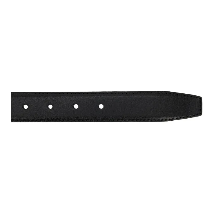 CALVIN KLEIN Split Cow Leather Belts Men's Space Black/Antique Gold 3cm-3