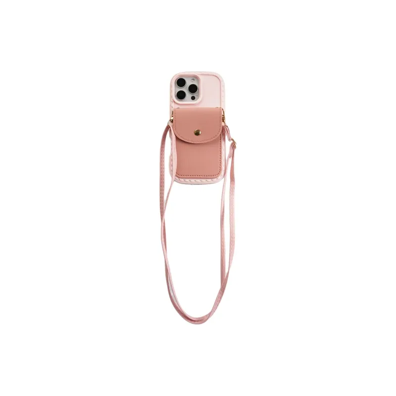 Sopi TPU Material Coin Purse With Crossbody Strap Phone Cases Compatible With IPhone 16/15 Pro Max/Apple 13/14 Pro/Max-3