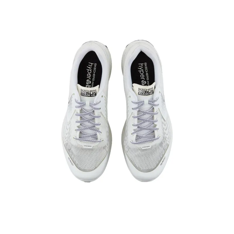 Skechers GO RUN RAZOR TRL Low Top Running Shoes Men's White-3