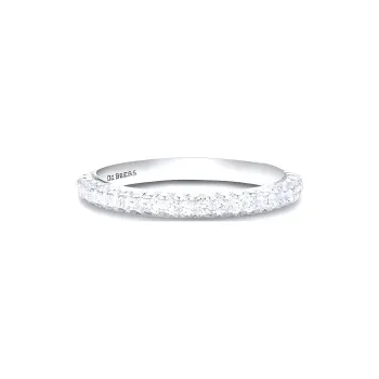 De Beers 18kt White Gold Db Darling Eternity Diamond Band Ring