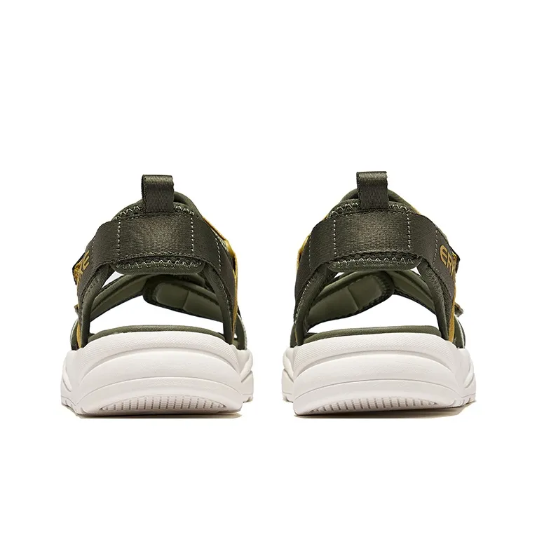 Erke Chasing Waves Beach Sandals Men's Dusty Pine Green Dome Gray Green-3