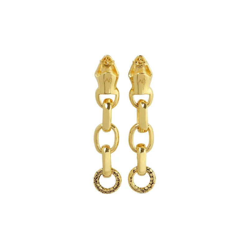 Aurelie Bidermann Tao Snake Drop Earrings-1