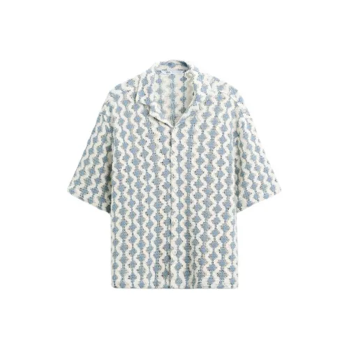 ZARA Shirts Men Blue/White
