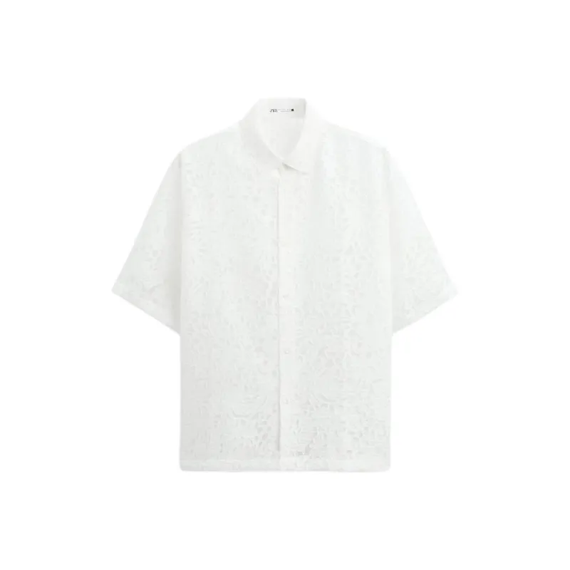ZARA Shirts Men White-0