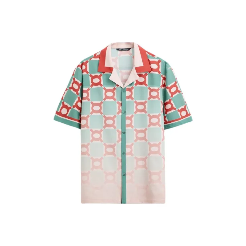 ZARA Shirts Men Pink-0