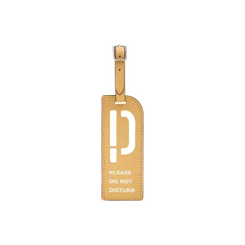 PECO Cow Leather Luggage Tag Unisex Gold