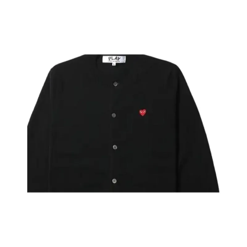 Comme Des Garcons Play X Invader Women's Cardigan Black-3