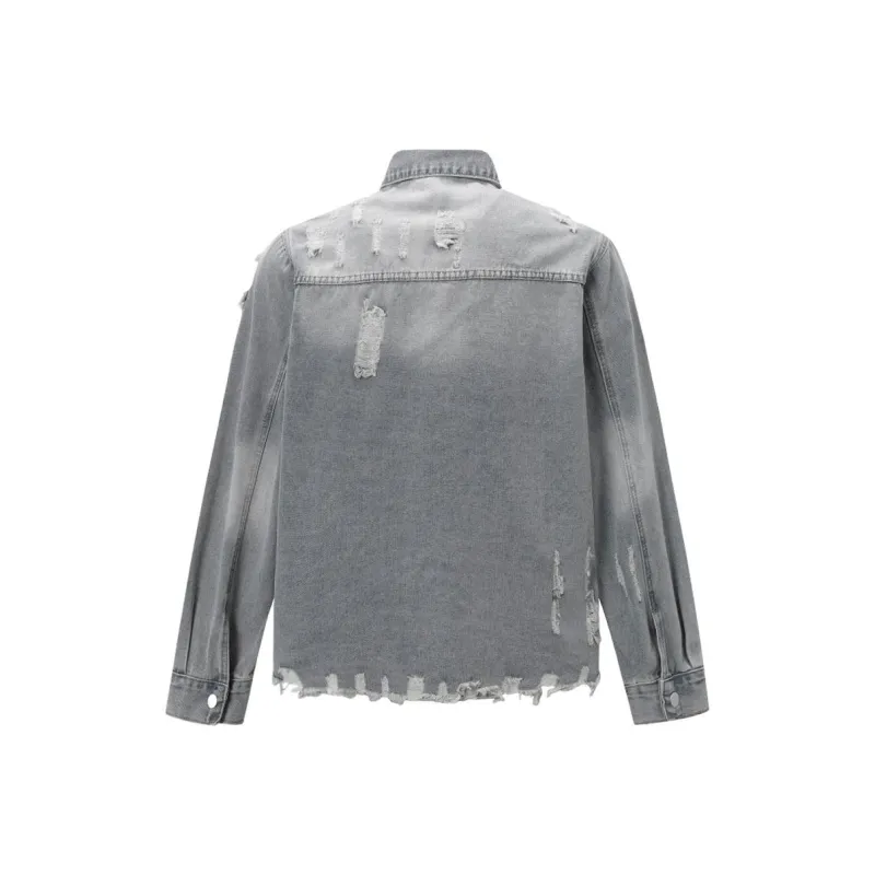 LIGHTNING MONSTER Denim Jacket Unisex Blue-1