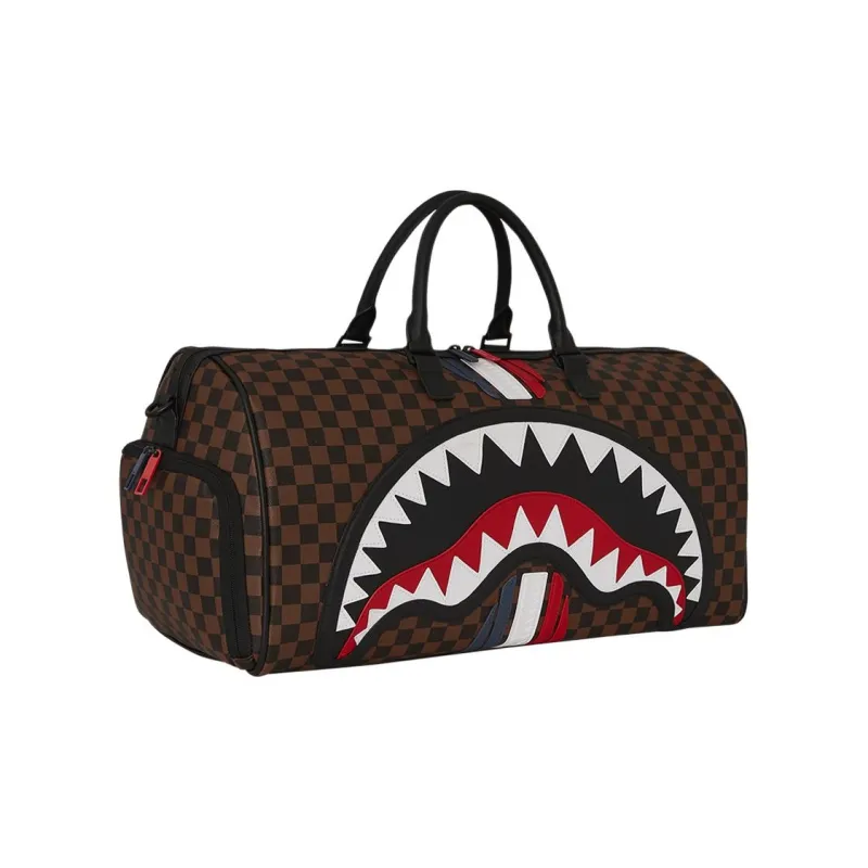 SPRAYGROUND Artificial Leather Travel Bag Unisex Brown-2