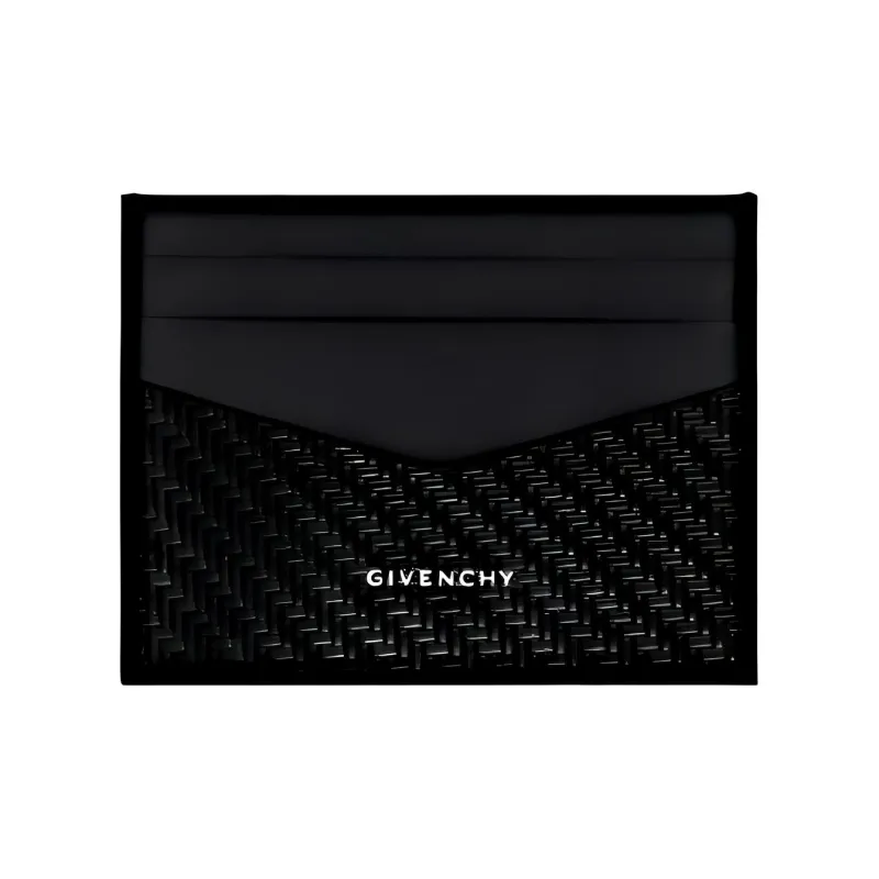 GIVENCHY Calfskin Card Holder Men's Black-0