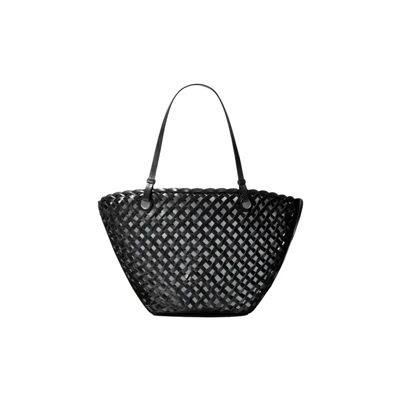 MICHAEL KORS Isabella Medium Hand-Woven Leather Tote Bag-1