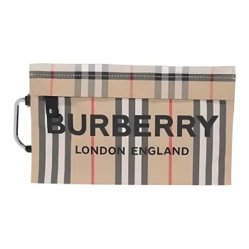 Burberry Nylon Handbag Shoulder Bag Crossbody Bag Clutches Regular Women's Beige