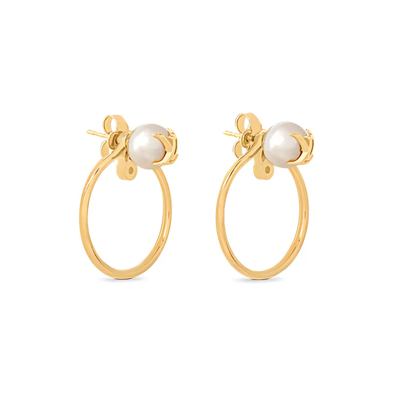 LOUIS VUITTON Eclipse Earrings Women's Gold-1