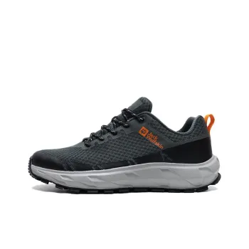 Jack Wolfskin HIKE VENTURA Abrasion Resistant Breathable Low Top Hiking Shoes Men's Gray Green