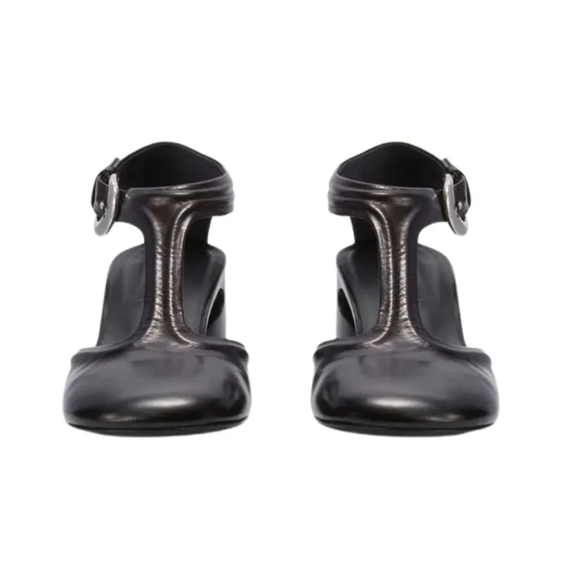 JIL SANDER Irregular Heel High Heels Women's Black-4