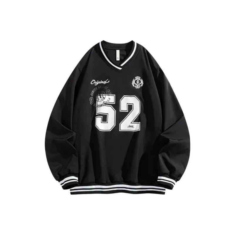 M MAICCO Sweatshirt Unisex Black/Burgundy Red/Sky Blue/Oat Gray/Peach Pink/Haze Blue-0