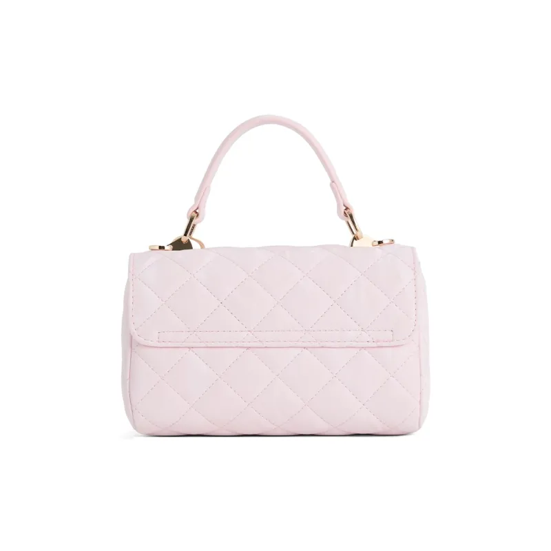 JACD PU Handbag, Crossbody Bag Women's Pink/Yellow-5