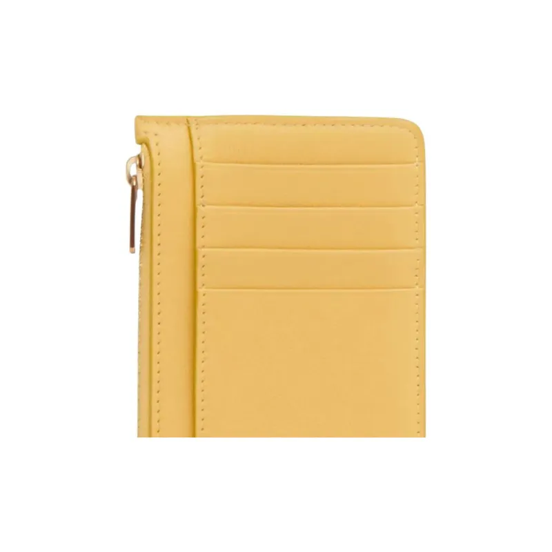 MANSUR GAVRIEL Calfskin Card Holder Women's Lemon Yellow-4