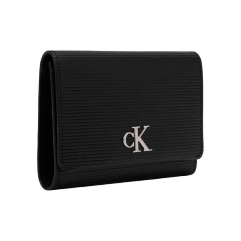 CALVIN KLEIN Cow Leather Wallet Women's Black-1