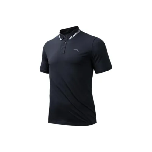 Anta Variety Training Collection Polo Shirt Men's Basic Black