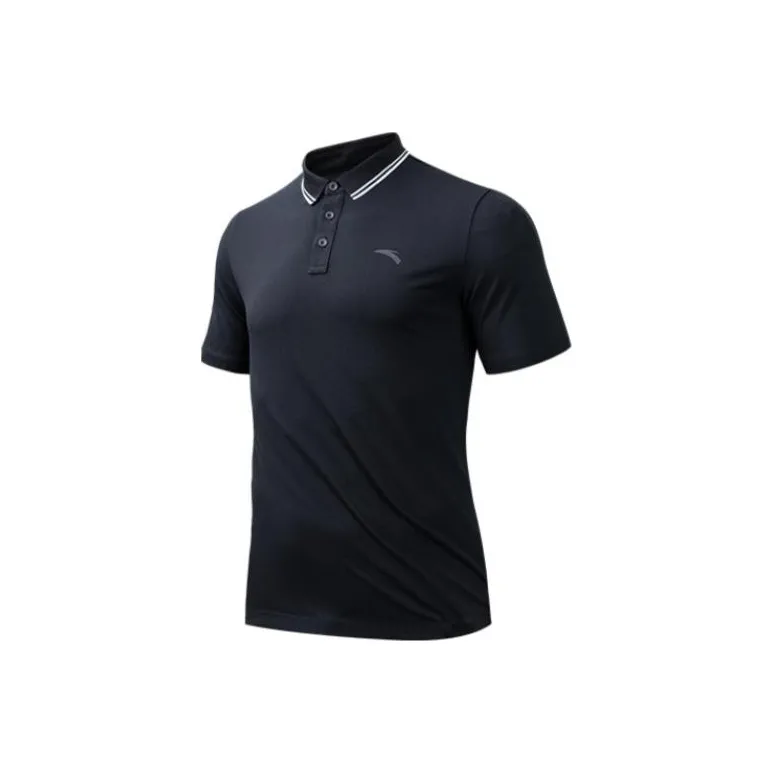 Anta Variety Training Collection Polo Shirt Men's Basic Black-0