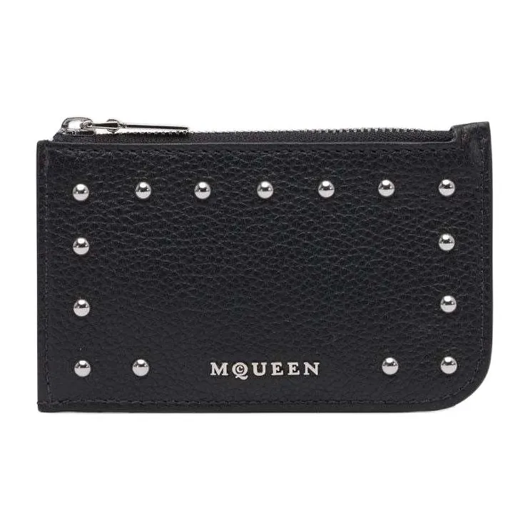 Alexander McQueen Leather Wallet Women's Black-0