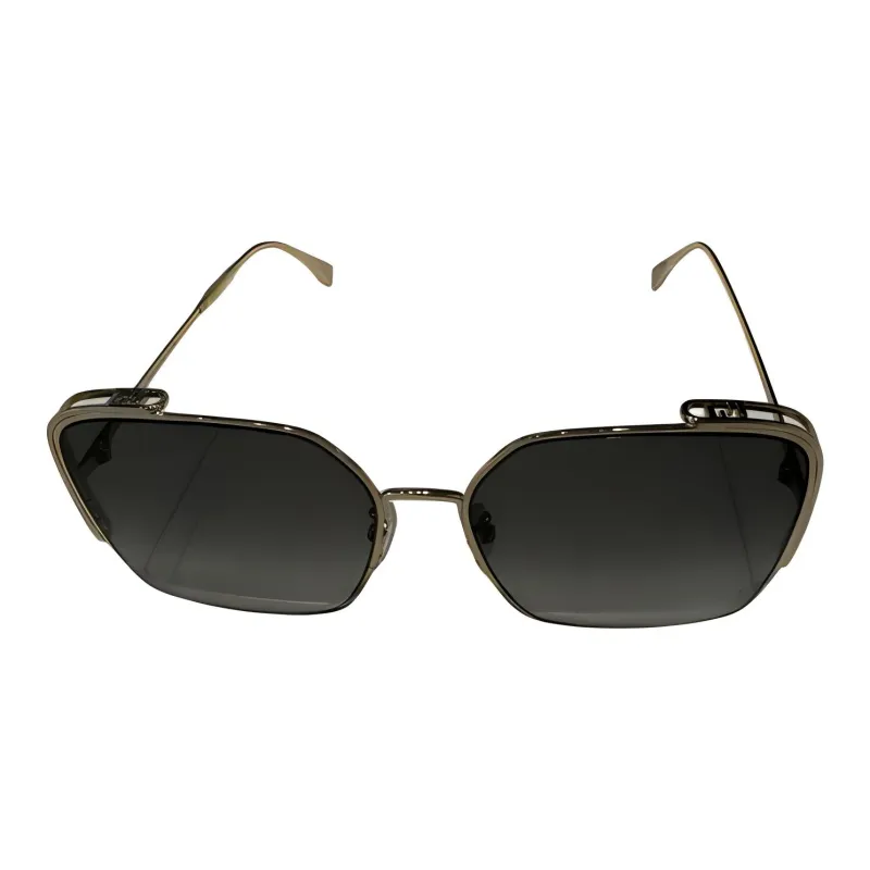 FENDI Square Sunglasses Women's Gold-1