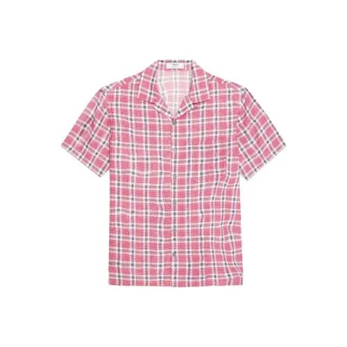 THEORY Designer Co-authored Collection Shirts Men Mixed Red